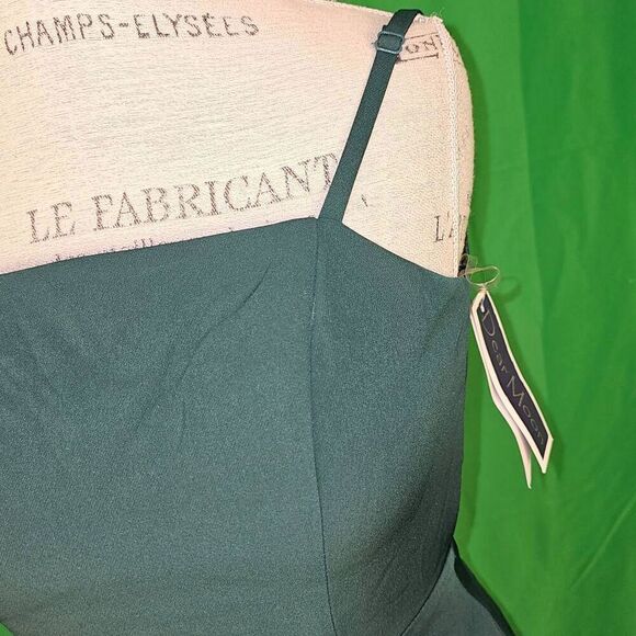 NWT Dear Moon Womens Hunter Green Mini Dress 5 - Picture 3 of 6